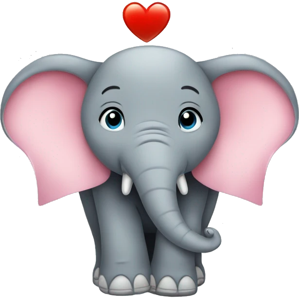 Elefant mit Herz  emoji