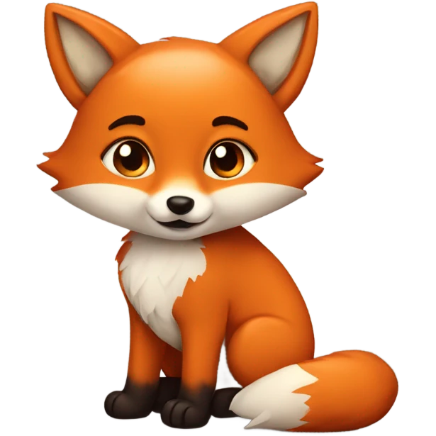 very cute fox emoji
