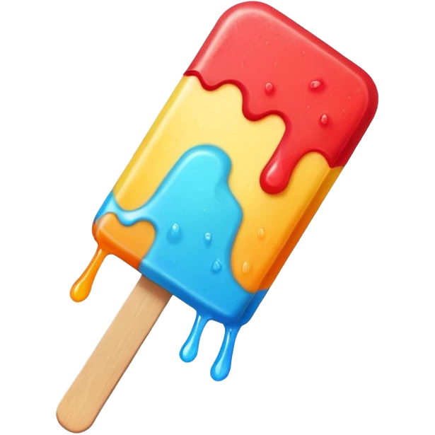 Popsicle with a bite on the top emoji