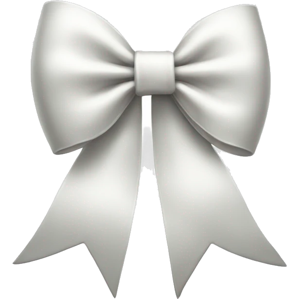 white bow emoji