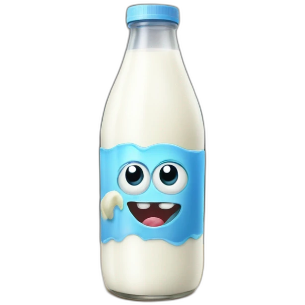 Milk with Monster of lockness emoji