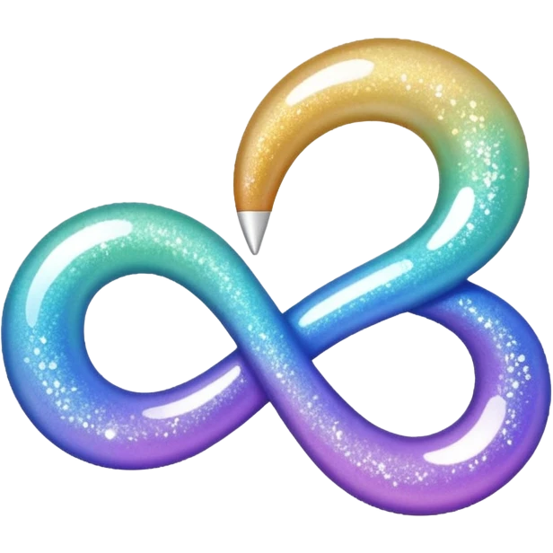 Glitter White Infinite emoji