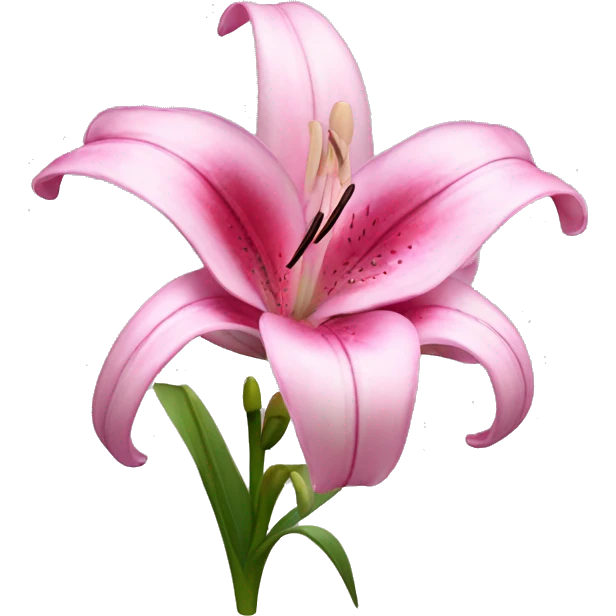 pink lilium emoji