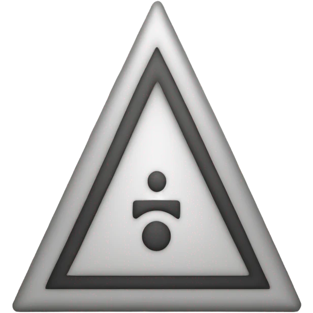 Exclamation point in a triangle emoji