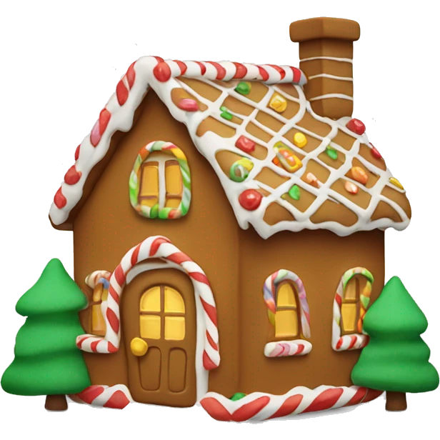 Ginger bread house emoji
