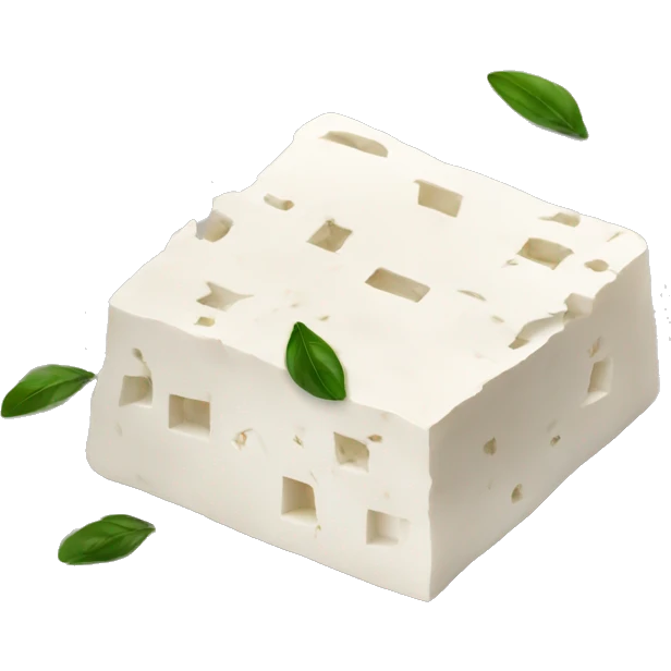Greek feta on a plate emoji