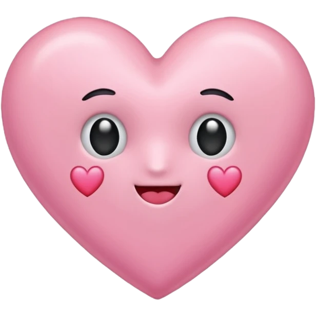 corazon rosa pastel emoji
