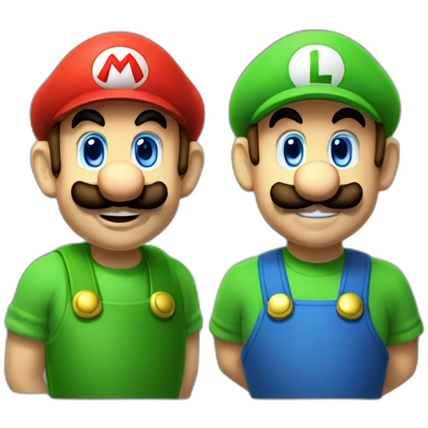 Mario and Luigi emoji