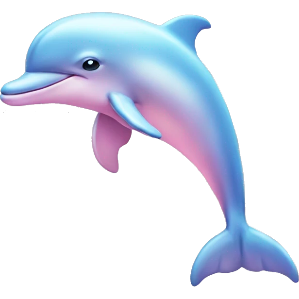 Pastel-pink-colors-dolphin emoji