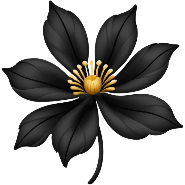 Ink flower emoji