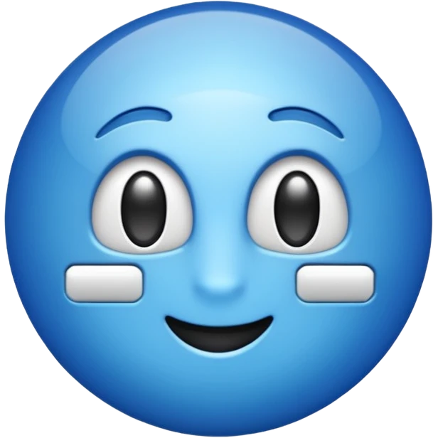 Blue click tiktok emoji
