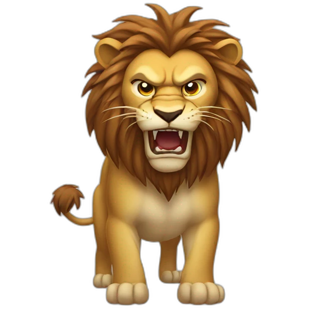 Anger  lion emoji