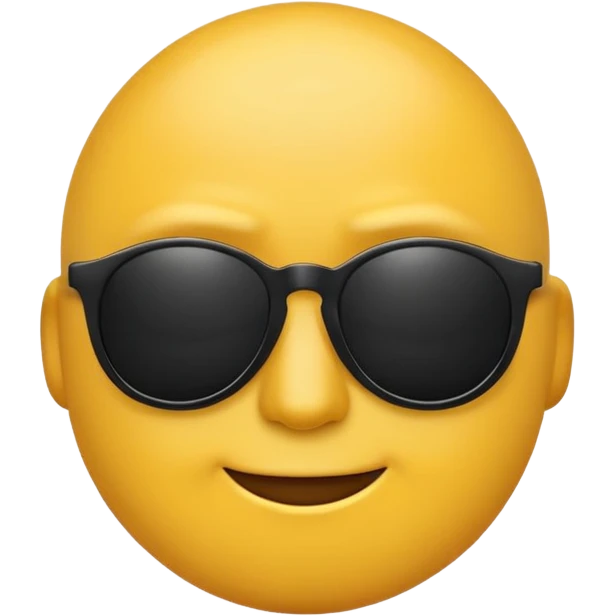 arrogant emoji wearing dark sunglasses emoji