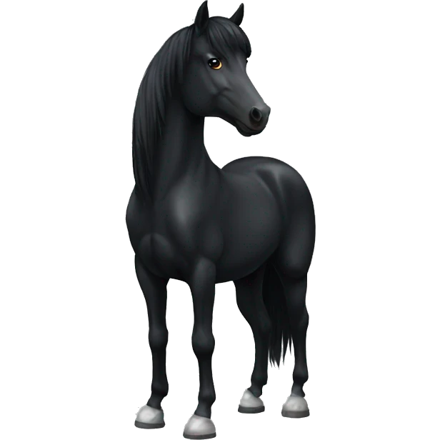Black horse emoji