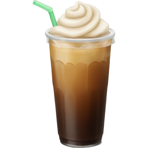Iced coffee emoji