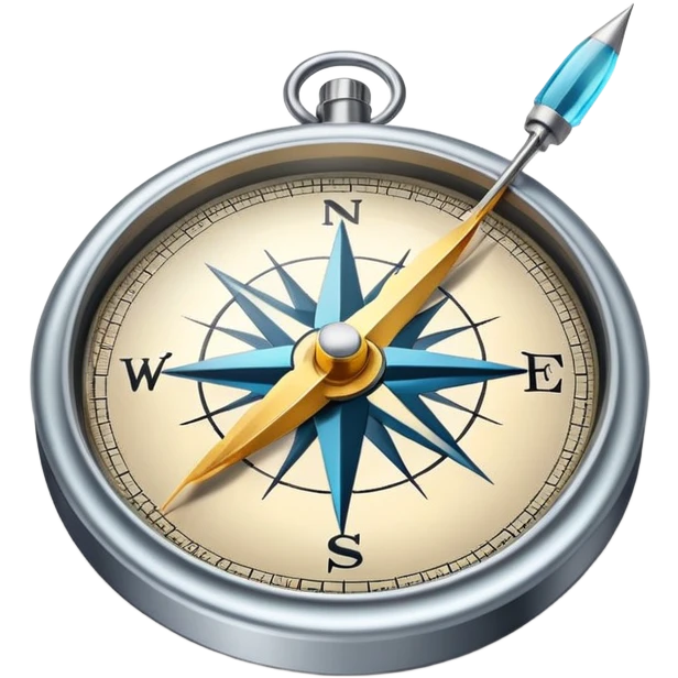Compass with needle emoji
