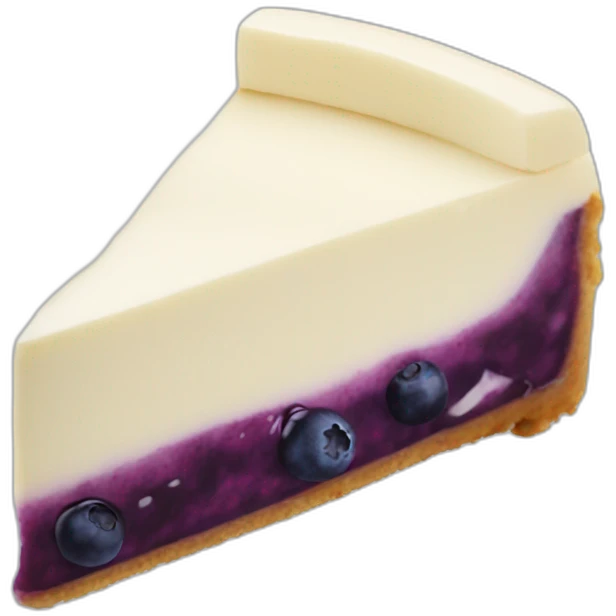 Blueberry cheesecake emoji