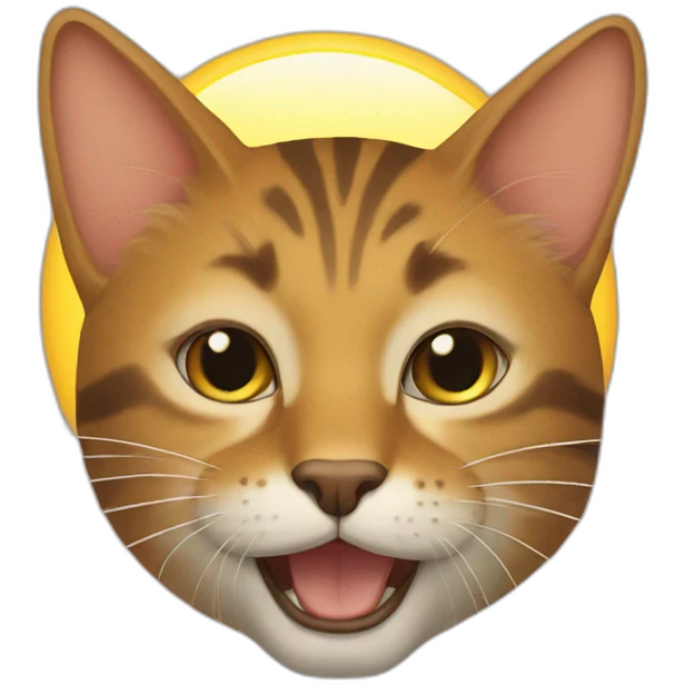 Sun cat emoji