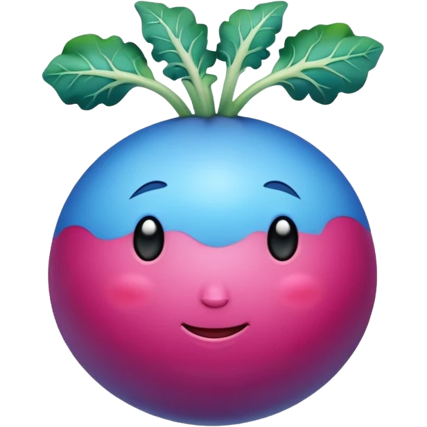 blue radish emoji