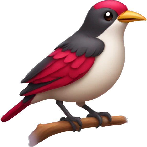 Ruby bird emoji
