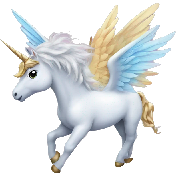 Winged unicorn emoji