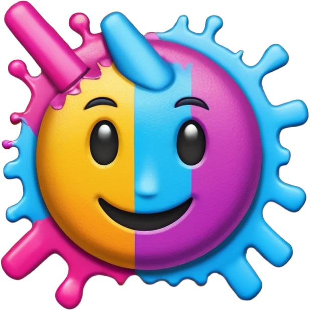 Граффити надпись: 72 emoji