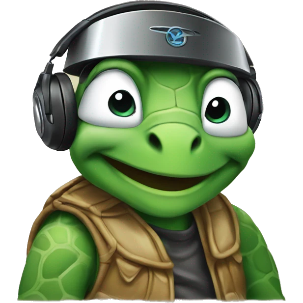 DJ turtle ￼ emoji
