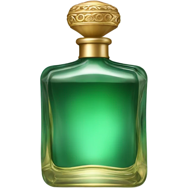 Perfume green bottle  emoji