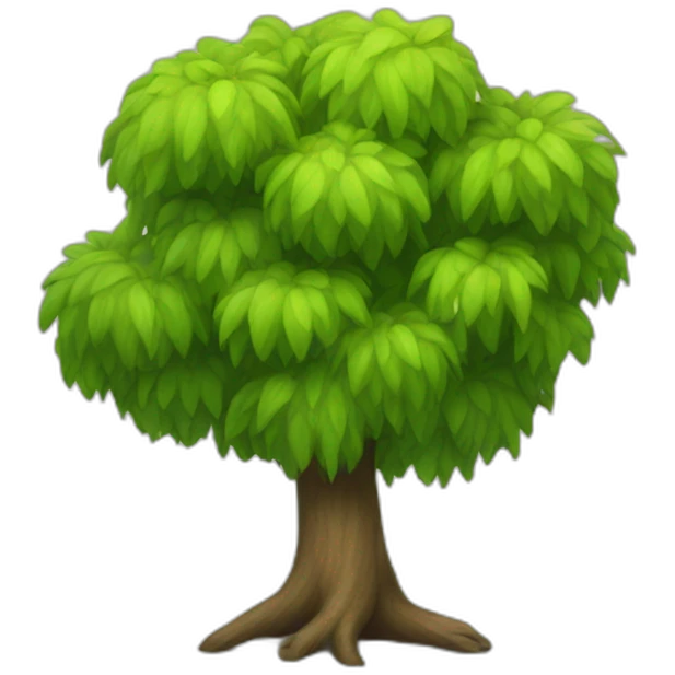 Weird tree emoji