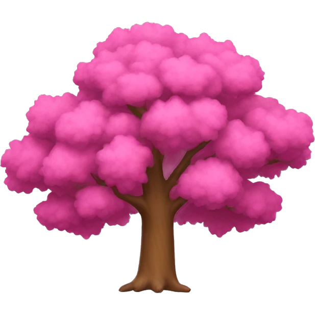 Pink Oak Tree emoji