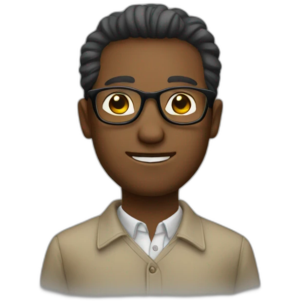 man glasses emoji