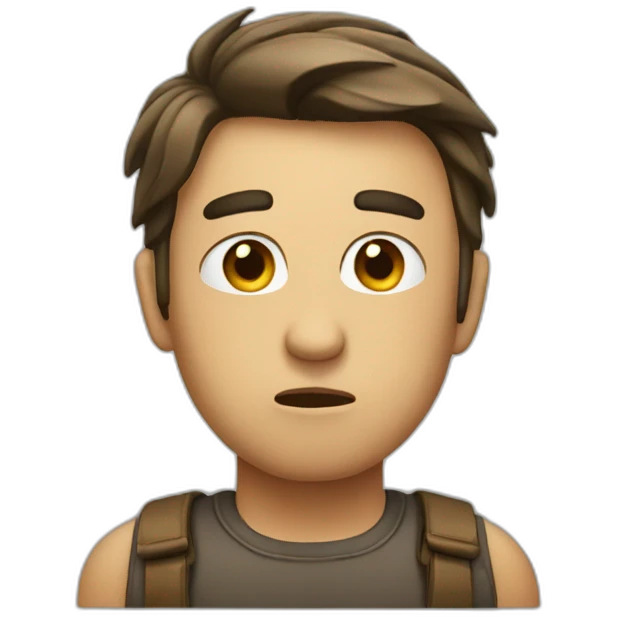 Not interested face emoji