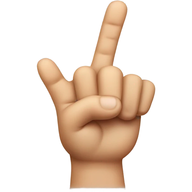 Shaking finger no emoji