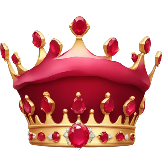 RED RUBY CROWN emoji