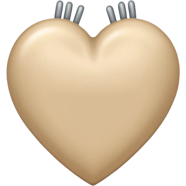a beige heart healed emoji
