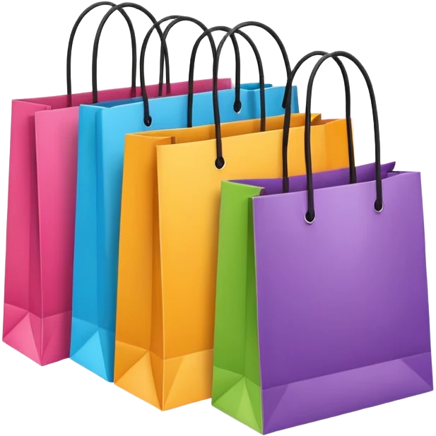 bolsas de compras emoji