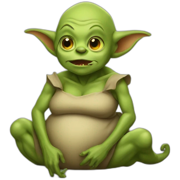 pregnant goblin emoji