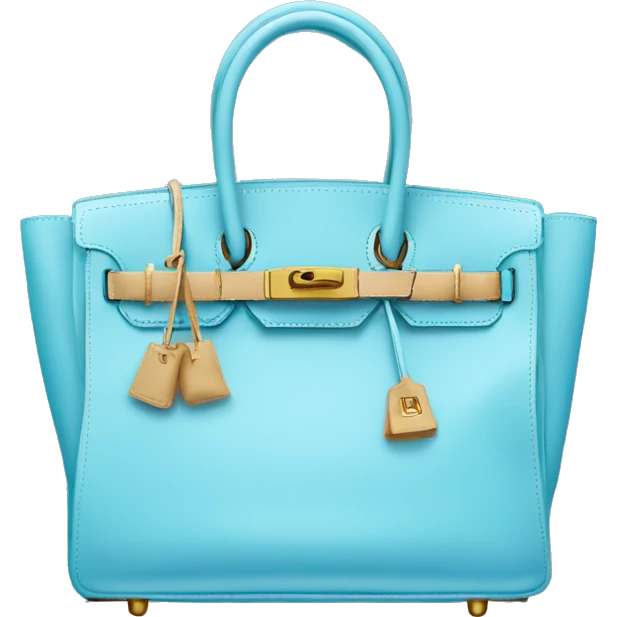 Baby blue birkin bag  emoji