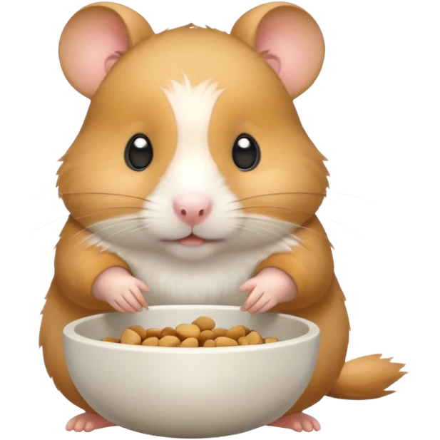 Hamster with bowl  emoji
