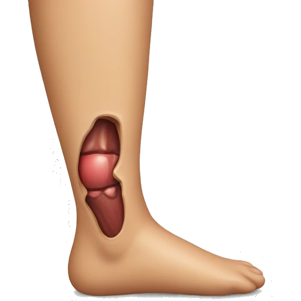 hurt lower leg emoji