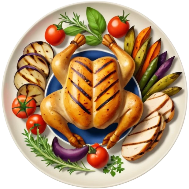 food plate emoji