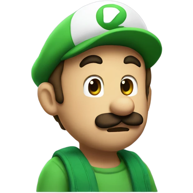 Luigi saying goodnight  emoji