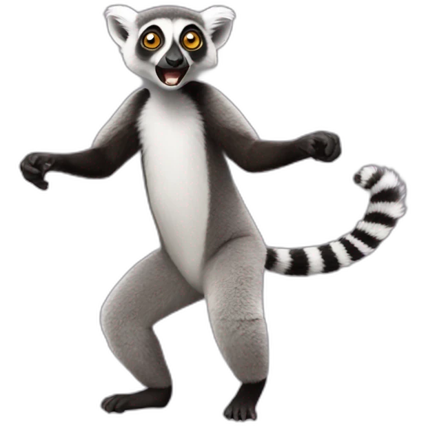 Lemur dancing emoji