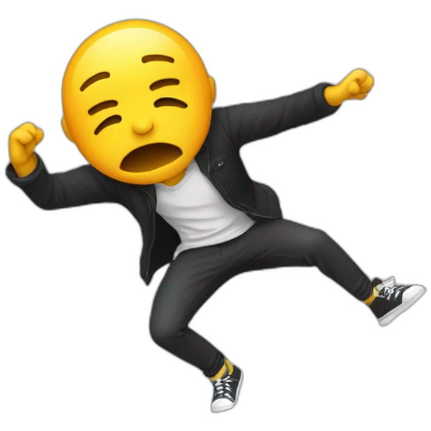 Personne qui fait le dab emoji