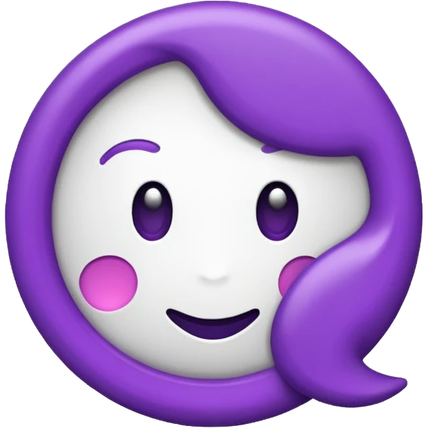 -18 symbol branco e roxo emoji