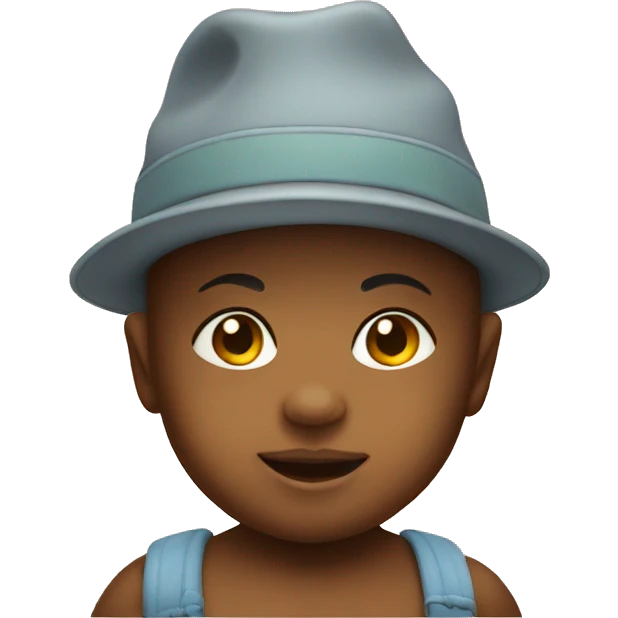 A baby with hat emoji