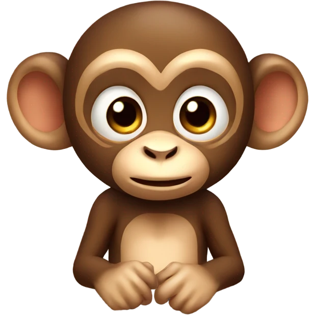 cute monkey with bow emoji