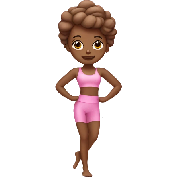 Pink Pilates princess emoji