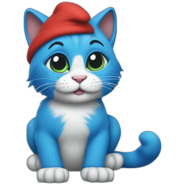 Smurf cat emoji