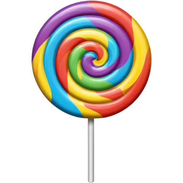 Colorful lollipop emoji